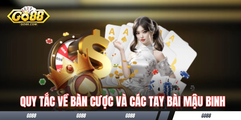 Quy tắc về bàn cược và các tay bài Mậu Binh